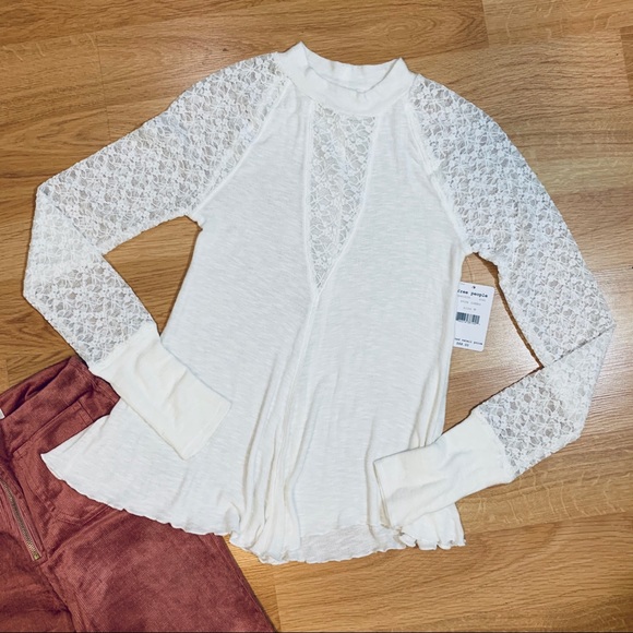 FREE PEOPLE | Lace Snow Long Sleeve - Picture 3 of 7